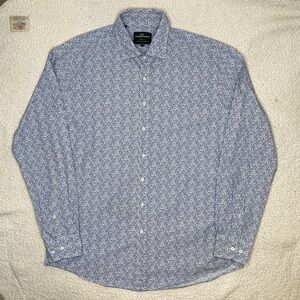 Rodd & Gunn Deep Blue Sports Fit Button Down Shirt: Size Extra Large